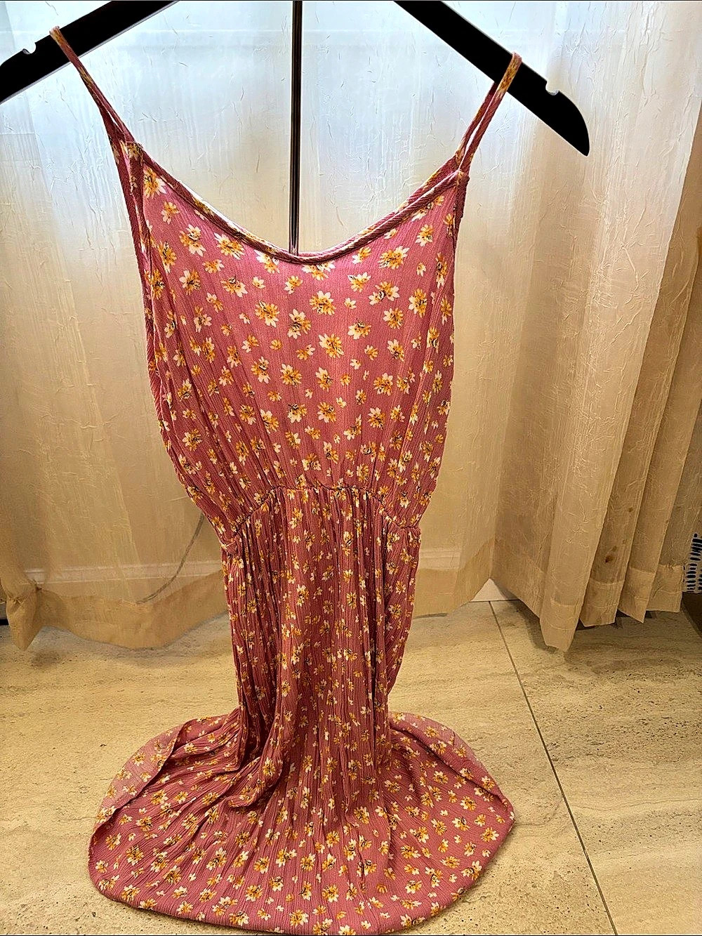 Miabella Floral Maxi Dress in Pink Like New